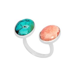Turquoise and Sterling Silver Ring, Lia Chahla, $197