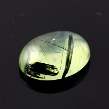 Joopy Gems Rutilated Prehnite Freesize Oval Cabochon, 3.23 carats, 11.2x9.1x4.1mm
