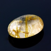 Joopy Gems Golden Rutilated Quartz Cabochon Freesize, 9.65 carats, 16.1x12.1x7.2mm