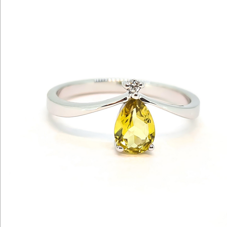 Southern Cross Jewels Yellow Tourmaline ring
