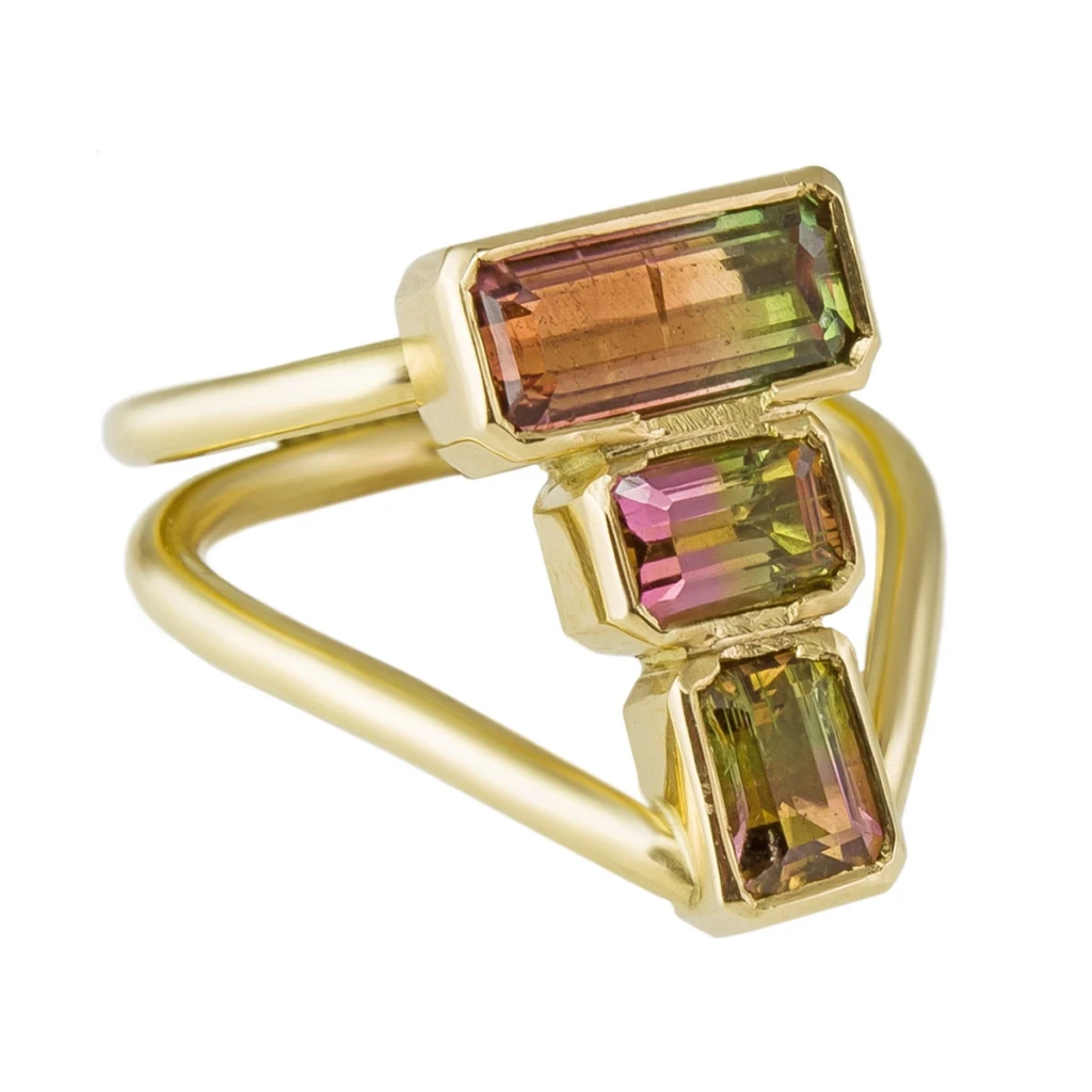 Tomfoolery London One of a Kind Tourmaline Ring